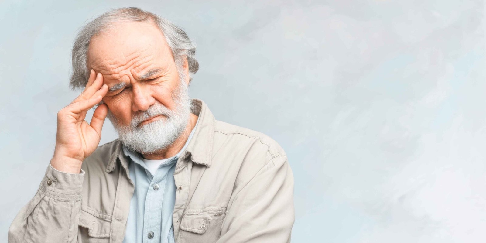 Stressful man due to low testosterone