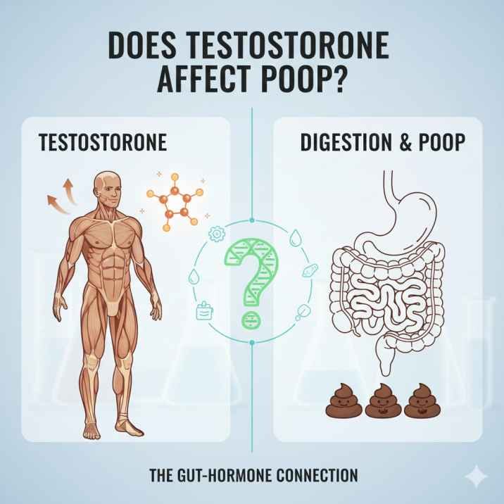 Testosterone effect on Poop