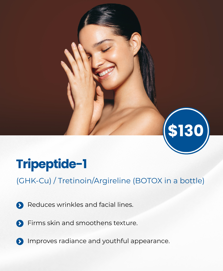 Tripeptide-1 (GHK-Cu) / Tretinoin/Argireline (BOTOX in a bottle)