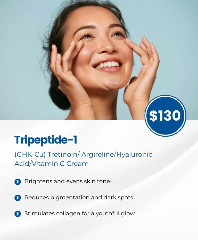 Tripeptide-1 (GHK-Cu) Tretinoin/ Argireline/Hyaluronic Acid/Vitamin C Cream
