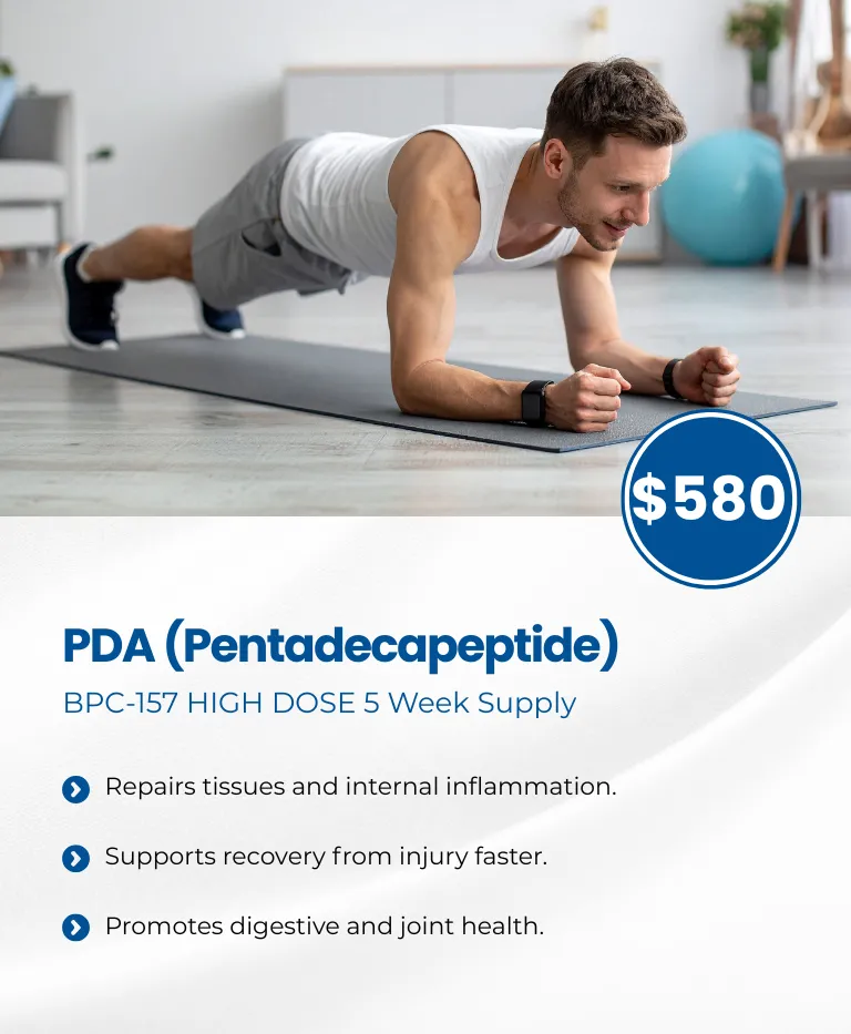 PDA (Pentadecapeptide) BPC-157 HIGH DOSE 5 Week Supply